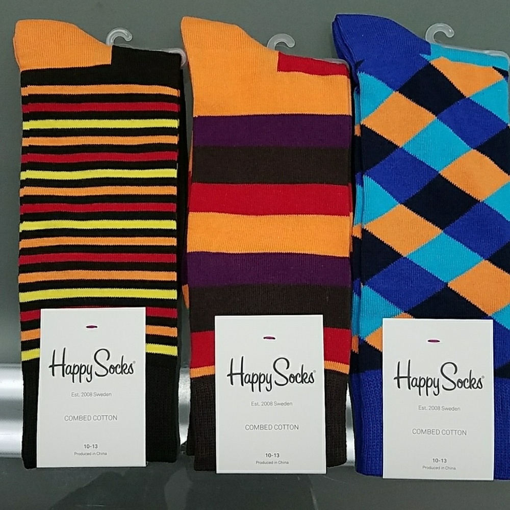 Happy Socks Men's 3 Pair Lot